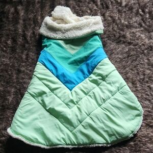 Colorful Chevron large Dog puffer Coat